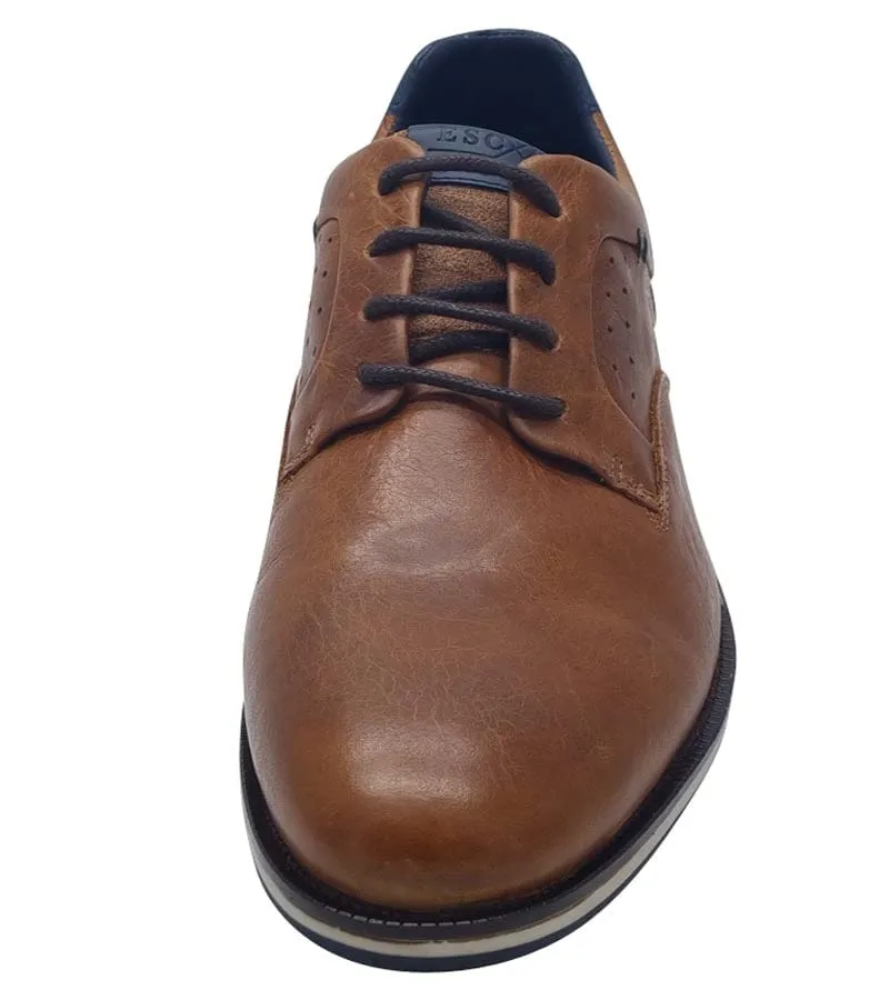 Escape Mens Smart Tan Leather Shoe - Galileo