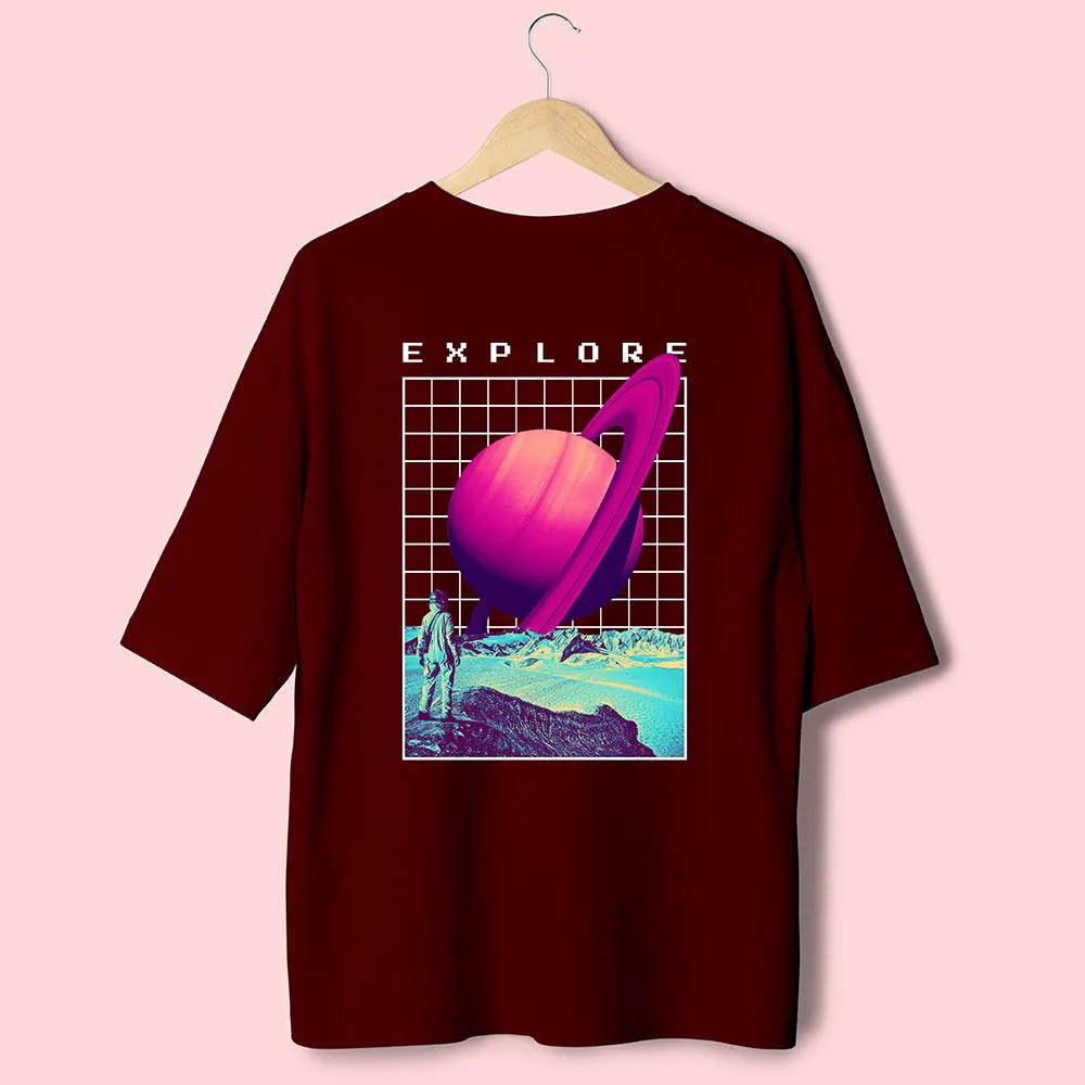 Explore (Back Print) Oversized T-Shirt