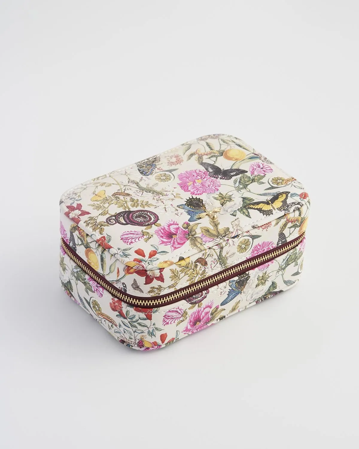 Floral Engravings Large Printed Jewellery Box