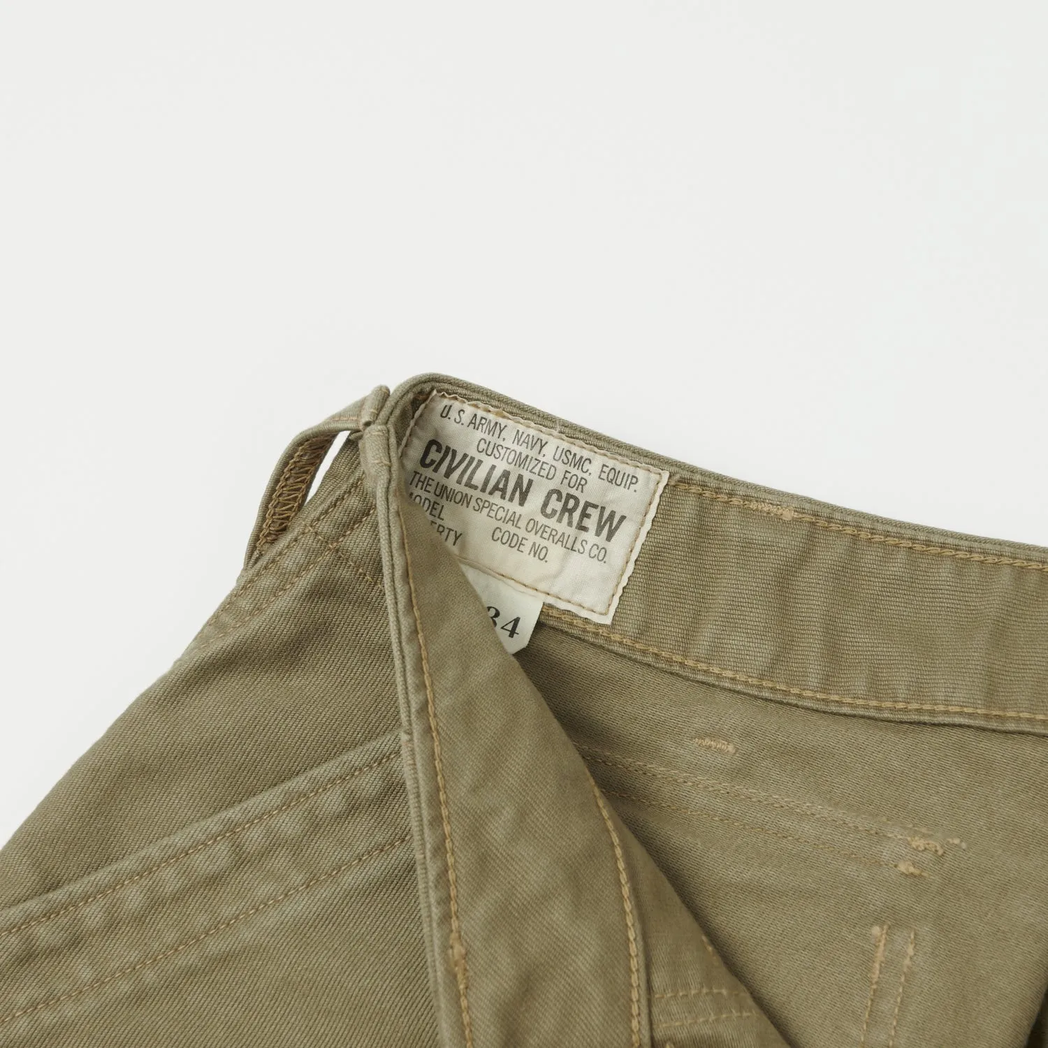 Freewheelers 2322005 Military Utility Trouser - Khaki Beige