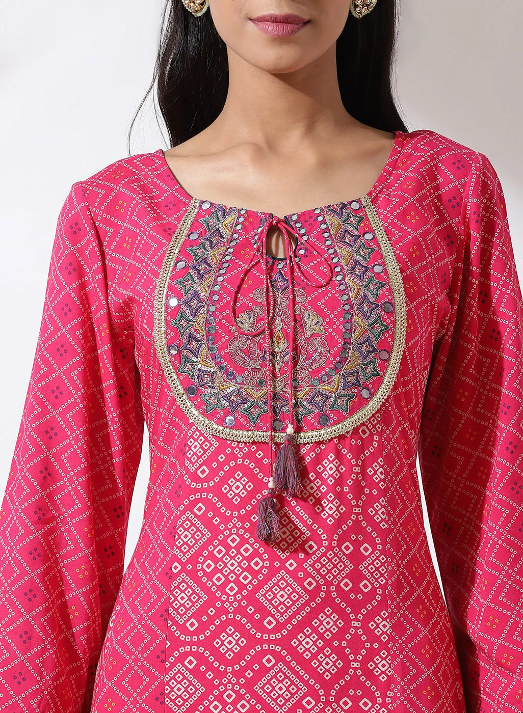 Fuschia Dhaage Collection Printed Kurta