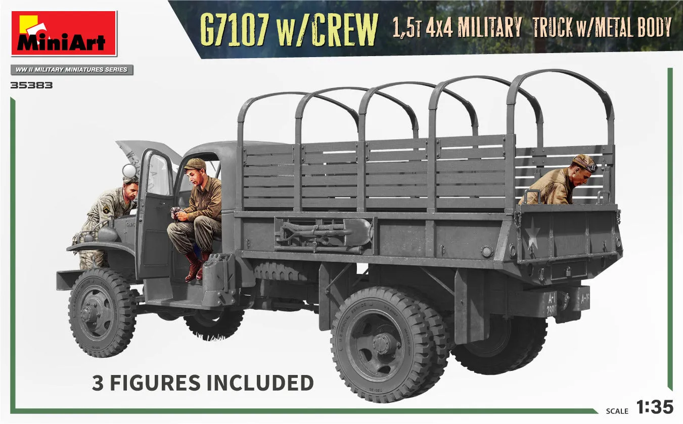 G7107 W/Crew 1,5T 4X4 Truck W/Metal Body (1/35)