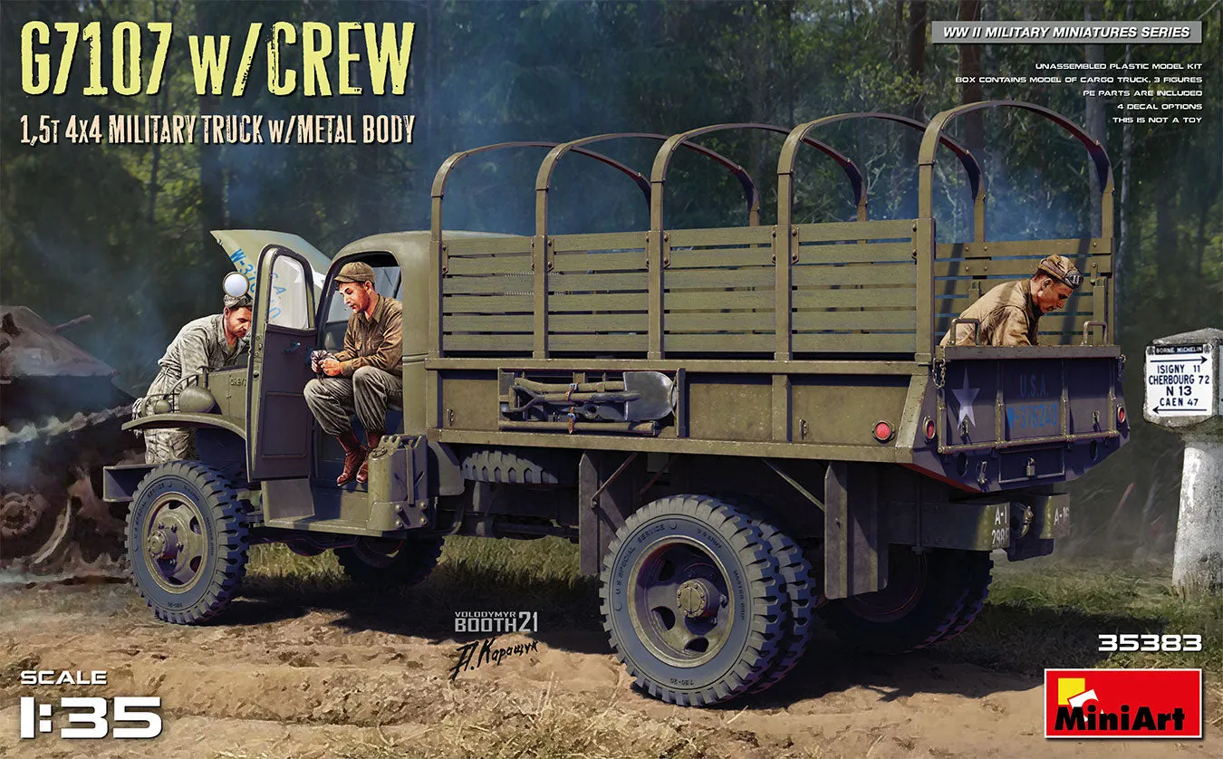 G7107 W/Crew 1,5T 4X4 Truck W/Metal Body (1/35)