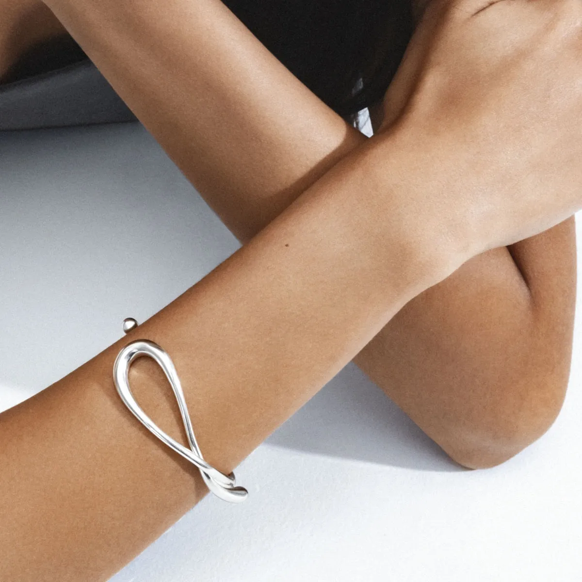 Georg Jensen Sterling Silver Mercy Twist Bangle