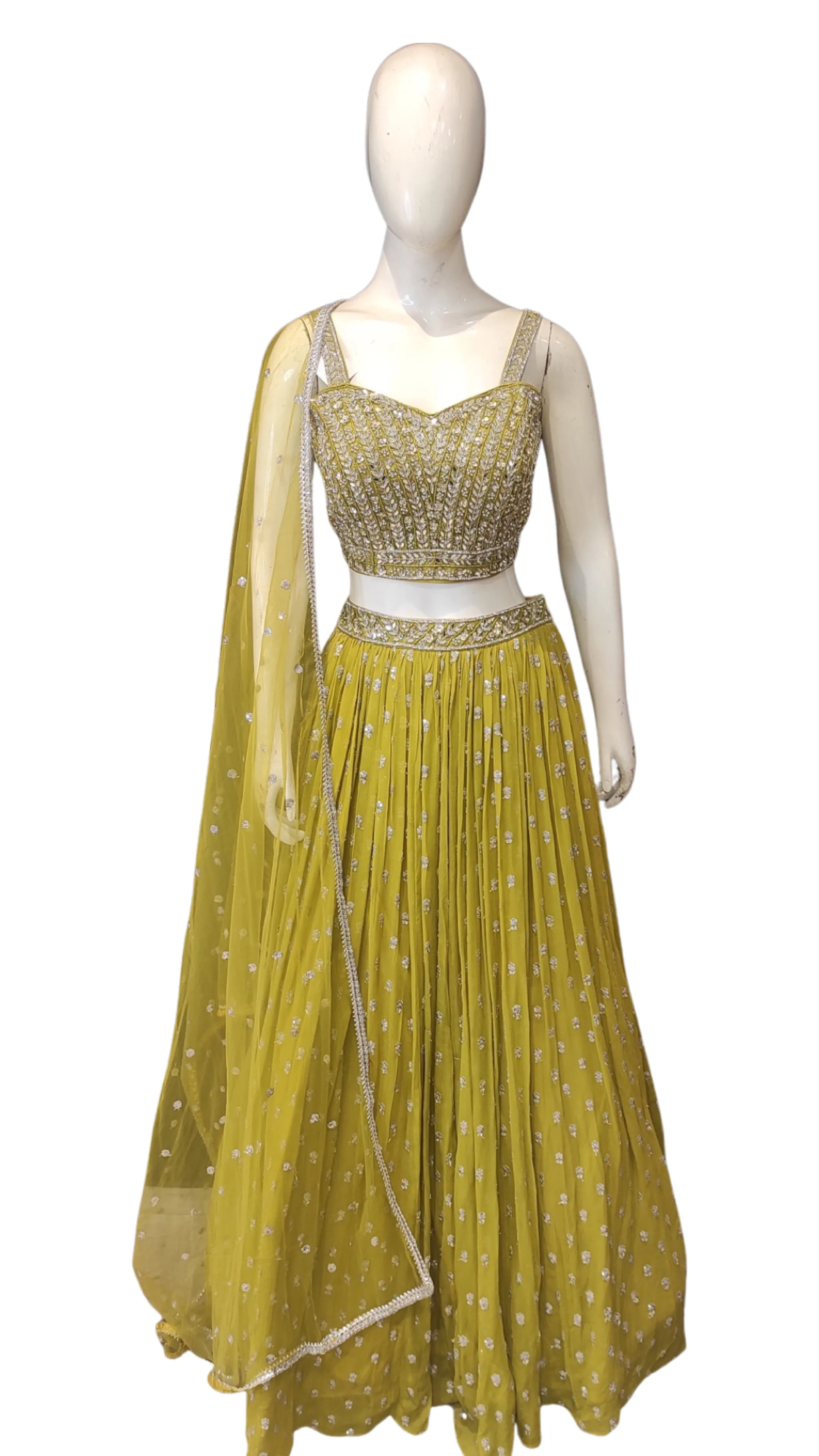 Georgette  Lehenga Choli With Net Dupatta