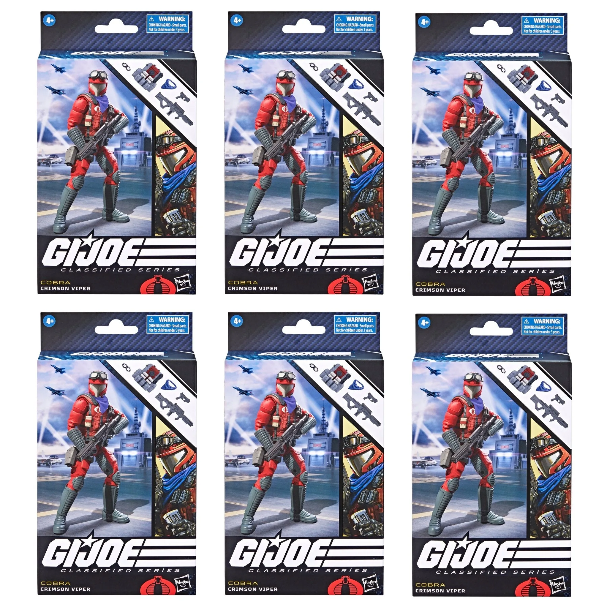 G.I. Joe Classified #85 Crimson Viper ARMY BUILDER SET OF 6