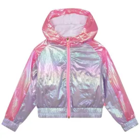 Girls Pink Iridescent Windbreaker