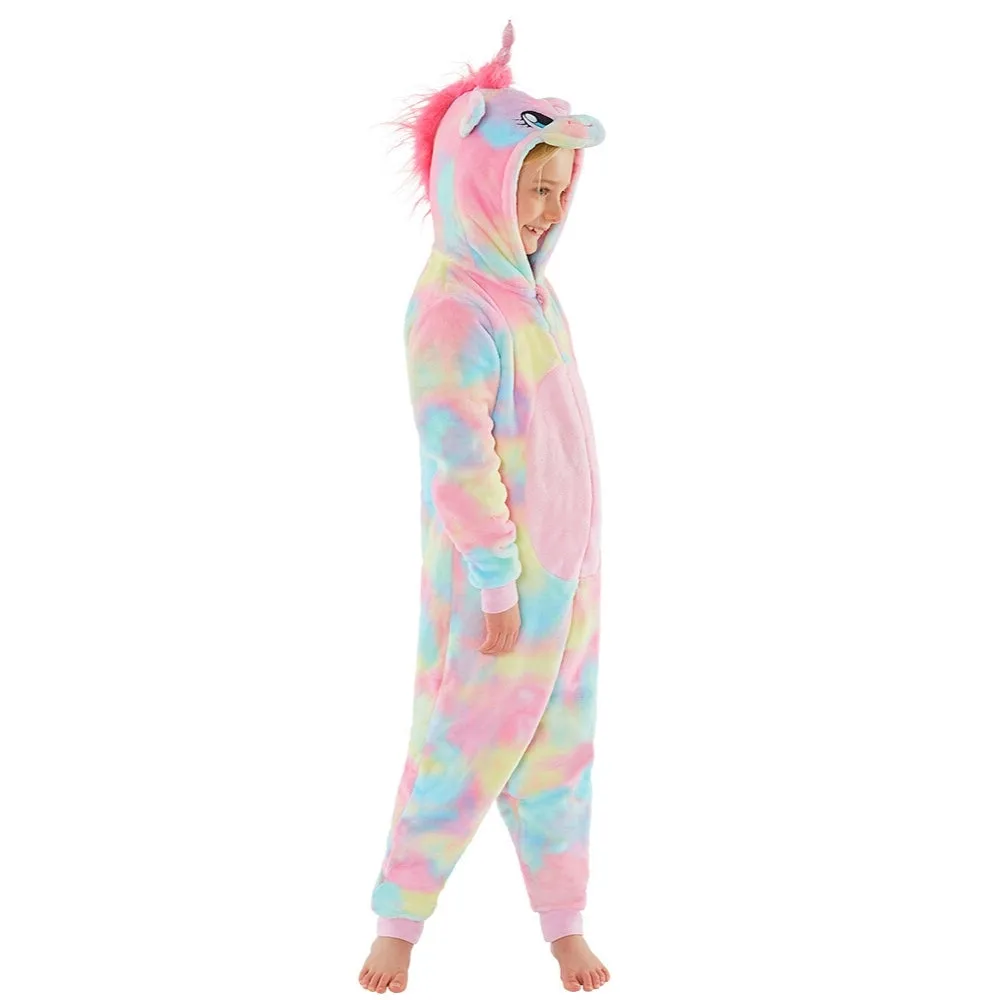 Girls Rainbow Unicorn Onesie