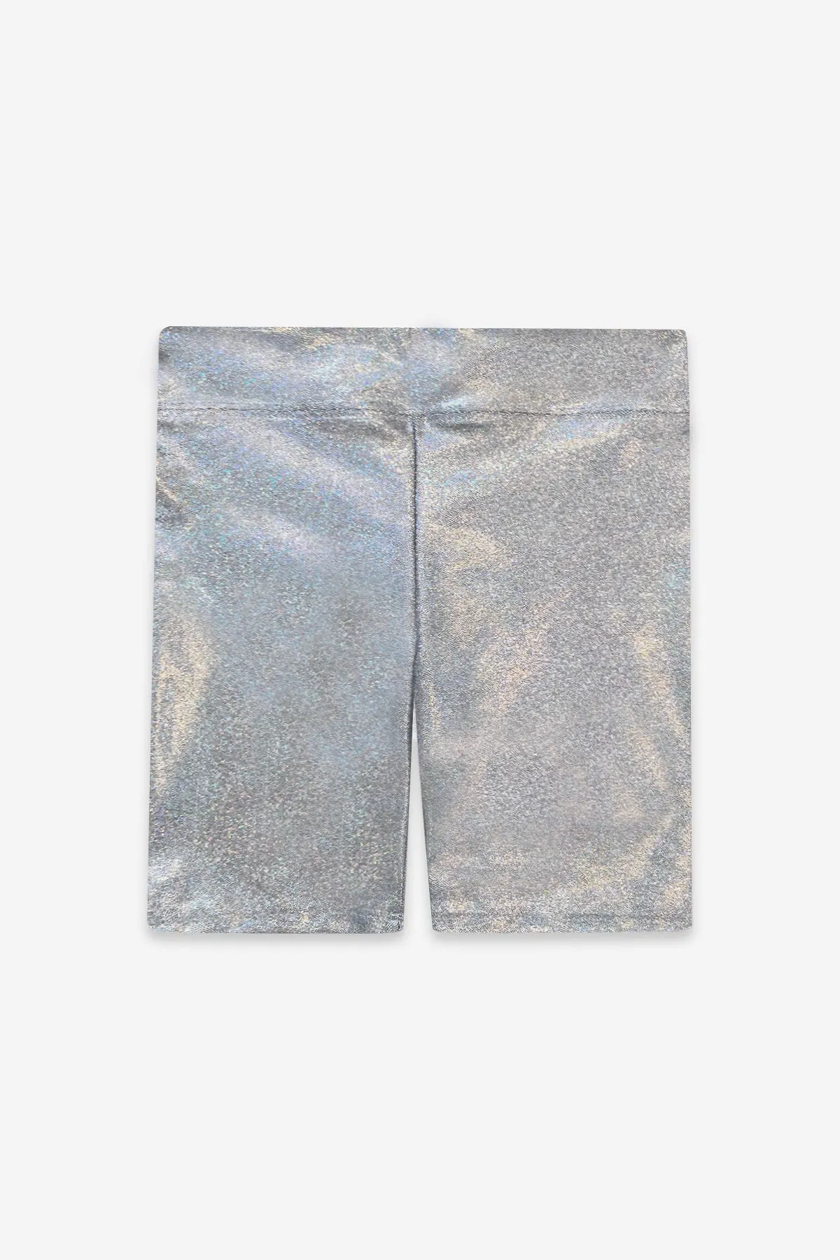 Glitter Biker Short - Metal