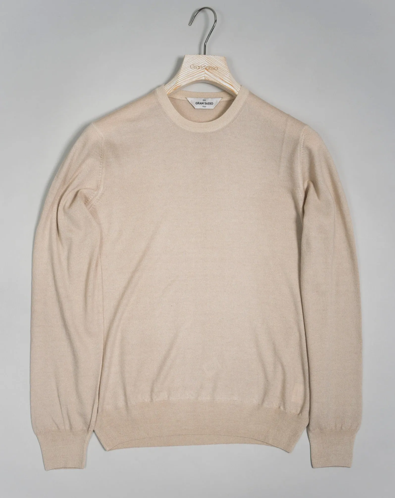 Gran Sasso Cashmere Crewneck Knit / Light Beige