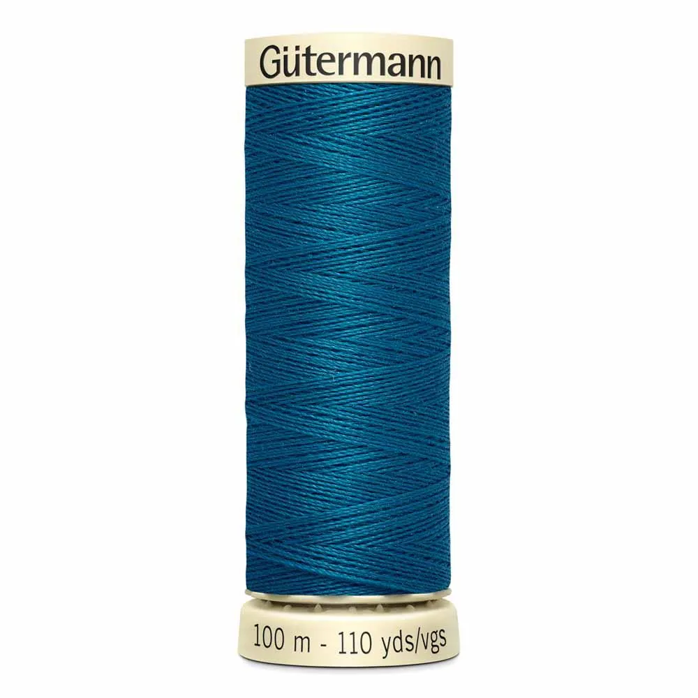 Gutermann Polyester Thread 100m #630 Deep Turquoise Blue