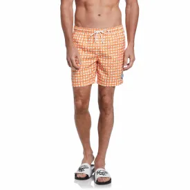 Half Circle Print Swim Short