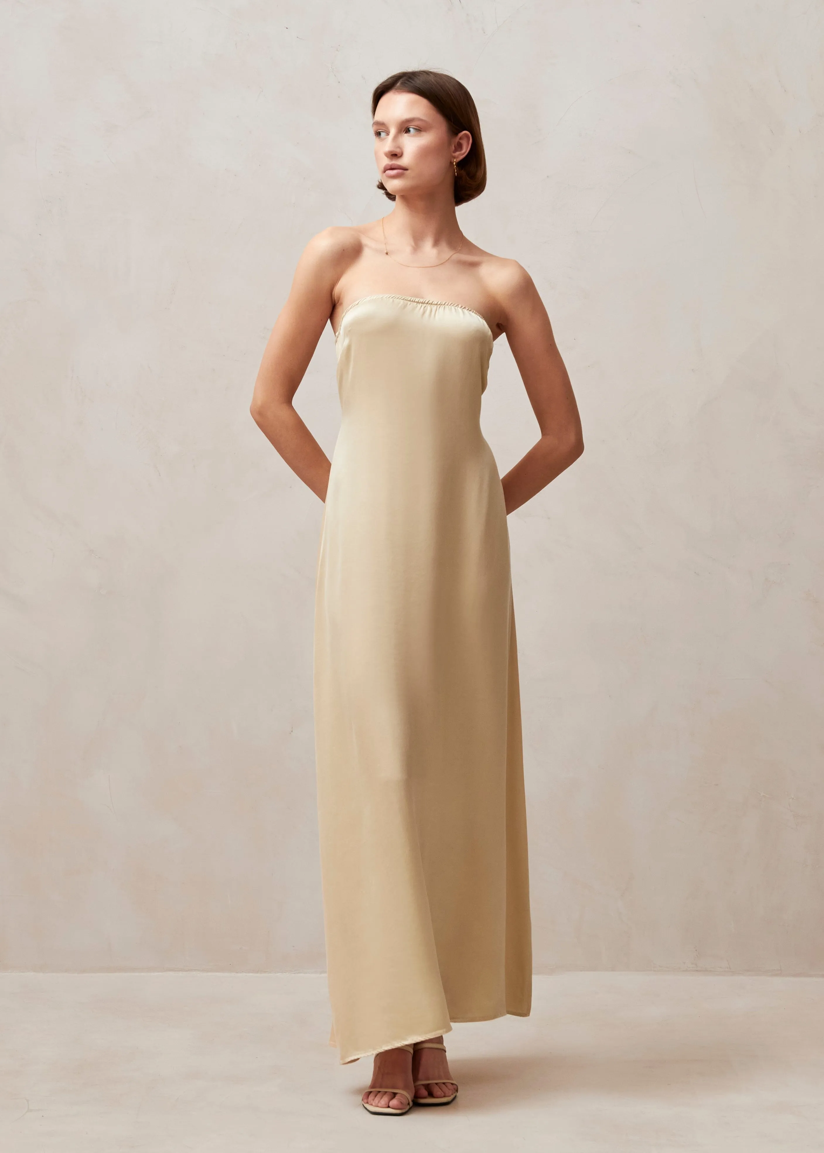 Ilia Cream Maxi Dress