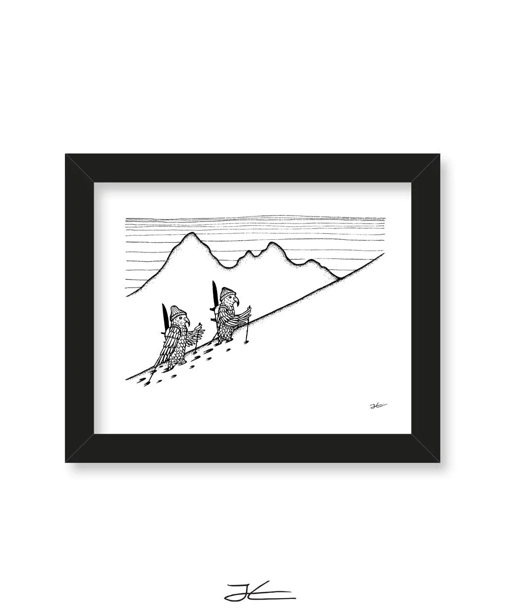 Inktober Kea - Print/ Framed Print