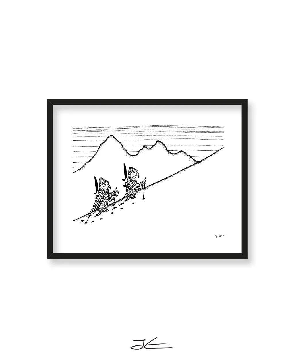 Inktober Kea - Print/ Framed Print