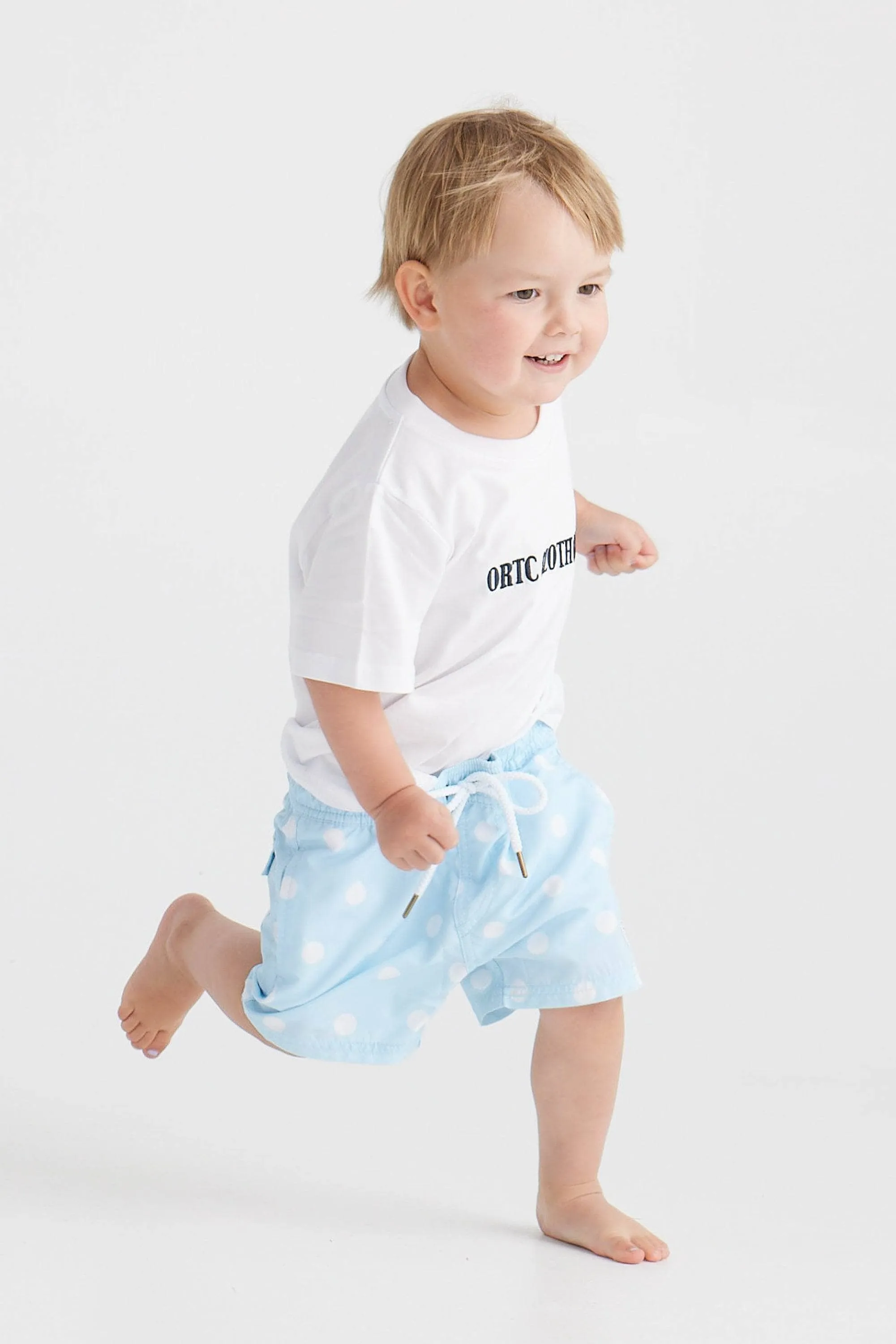 Jnr Henley Pale Blue Swim Shorts