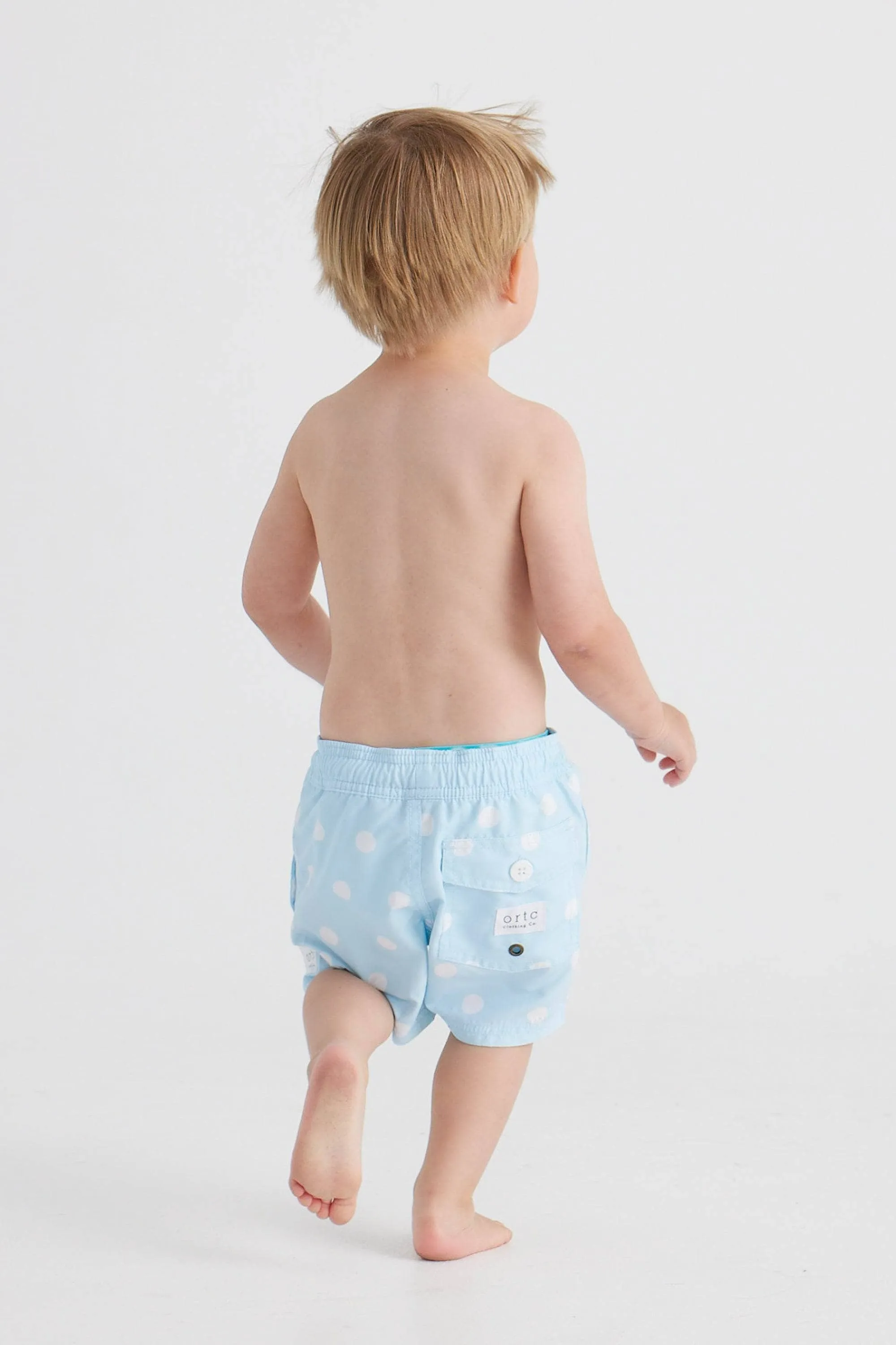 Jnr Henley Pale Blue Swim Shorts