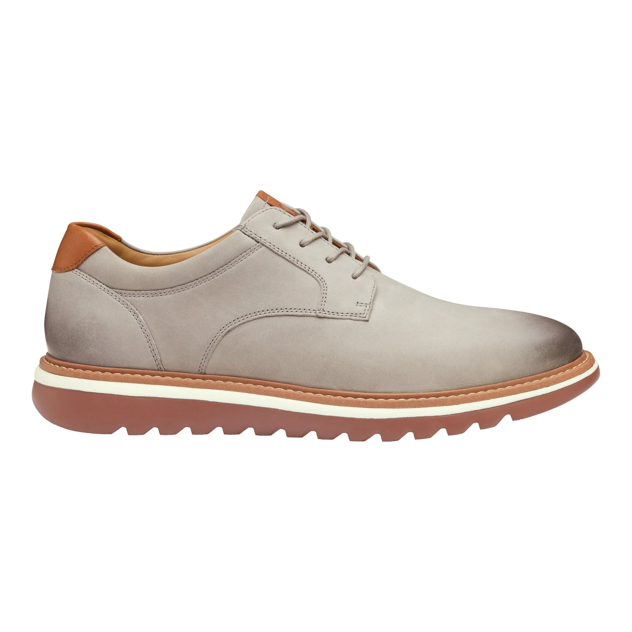 Johnston & Murphy Braydon Plain Toe Gray Oiled Men's