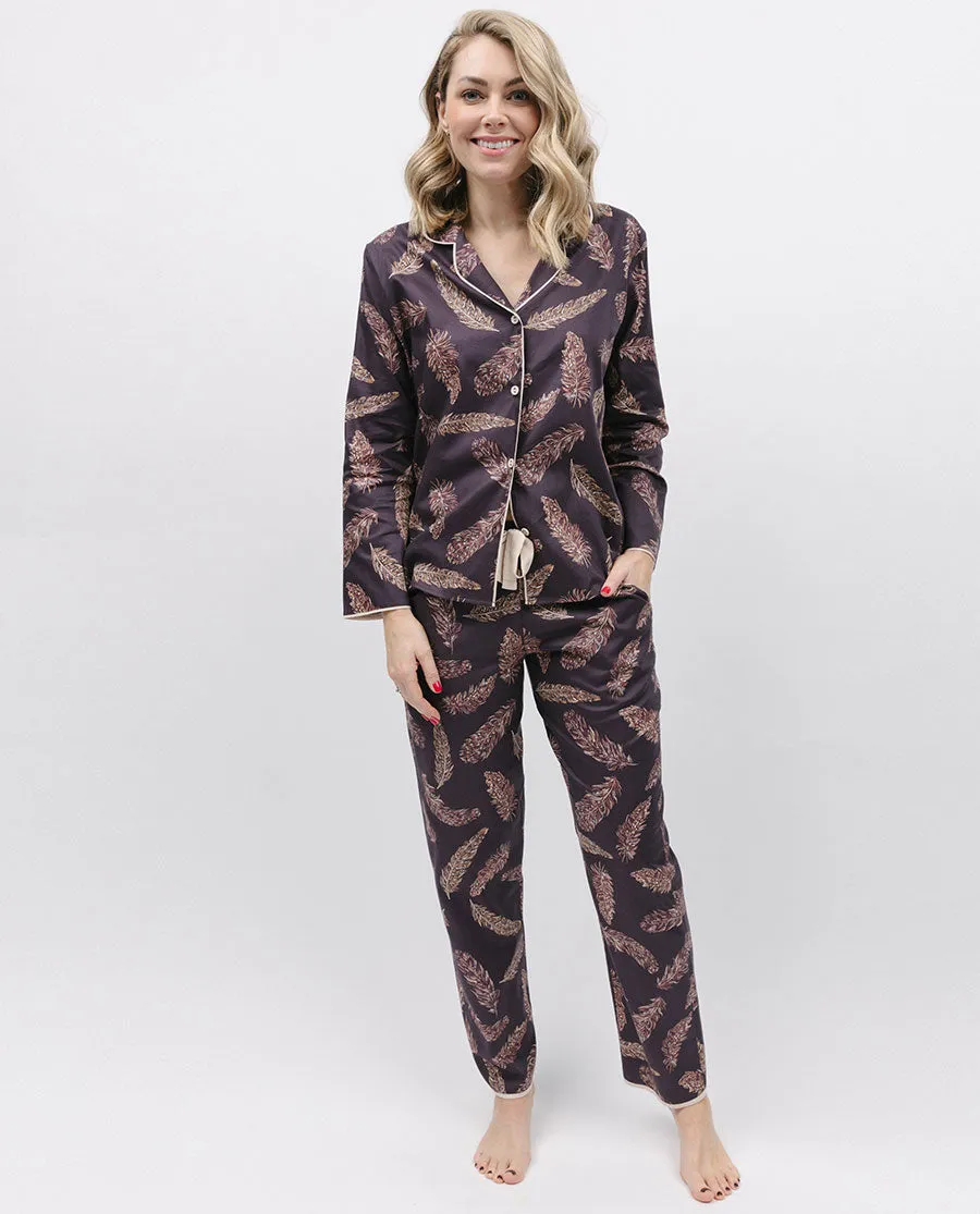 Lana Feather Print Pyjama Set