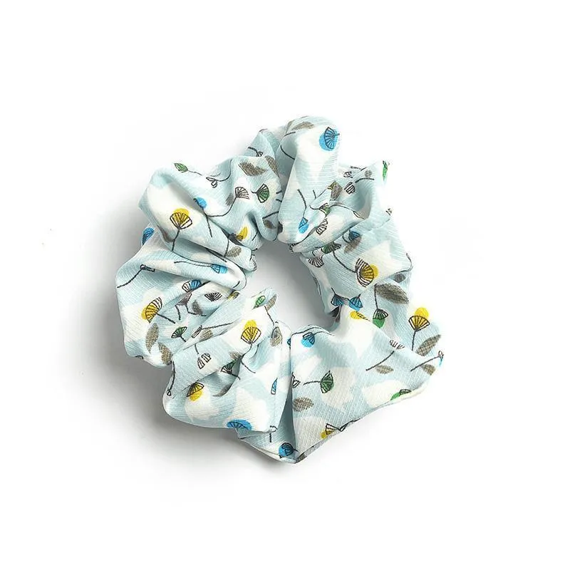 Light Blue Cotton Scrunchie