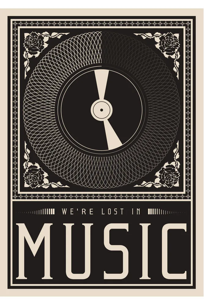 Lost In The Music Art Print - Available Framed Or Unframed