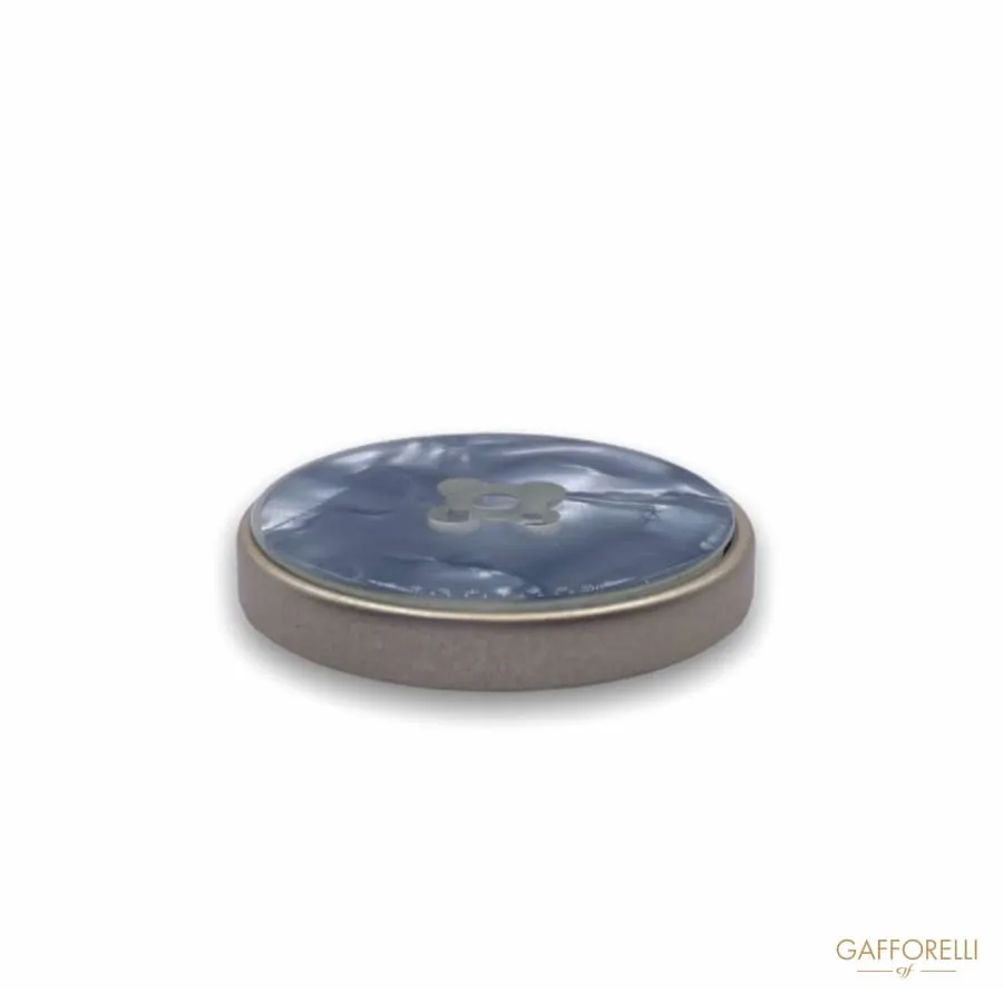 Marble Effect Polyester Button D275 - Gafforelli Srl