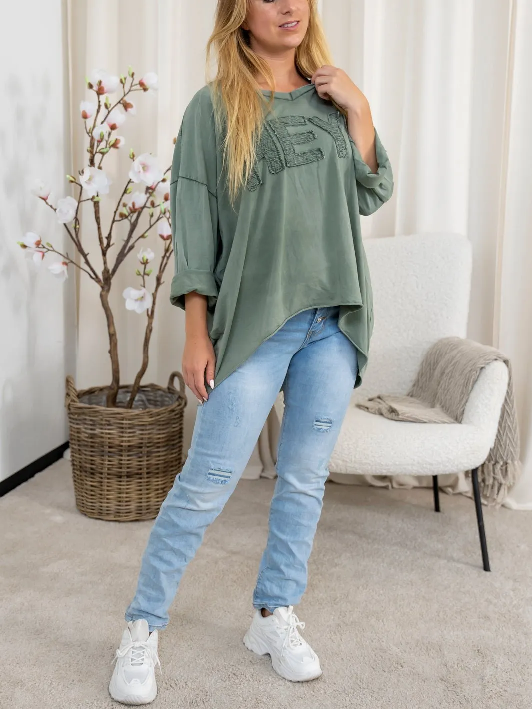 Marta du Chateau Lora blouse kaki