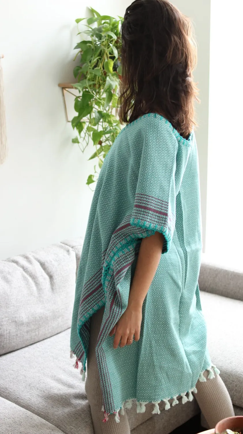 MATIA Stitched Kaftan Green