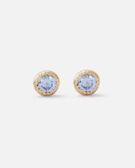 Melee Ball / Light Blue Sapphire Studs