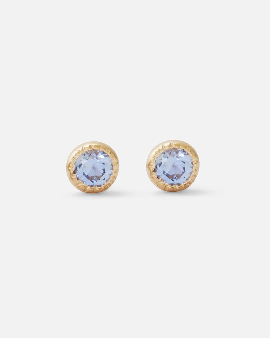 Melee Ball / Light Blue Sapphire Studs