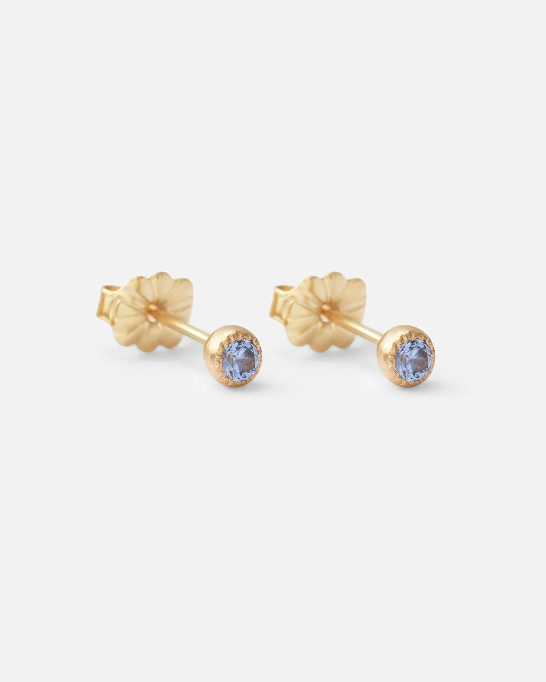 Melee Ball / Light Blue Sapphire Studs