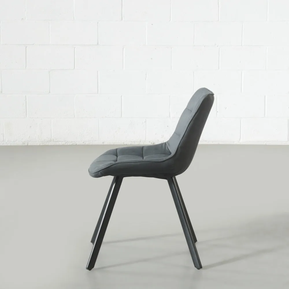 MIA - Black Fabric Dining Chair