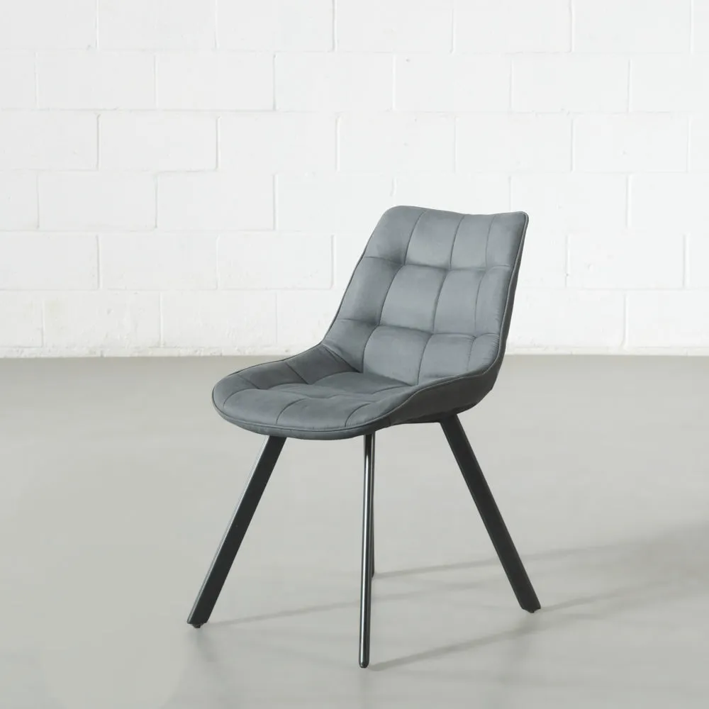 MIA - Black Fabric Dining Chair