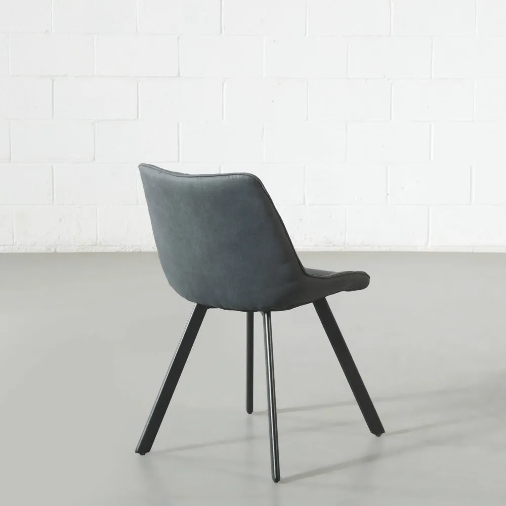 MIA - Black Fabric Dining Chair