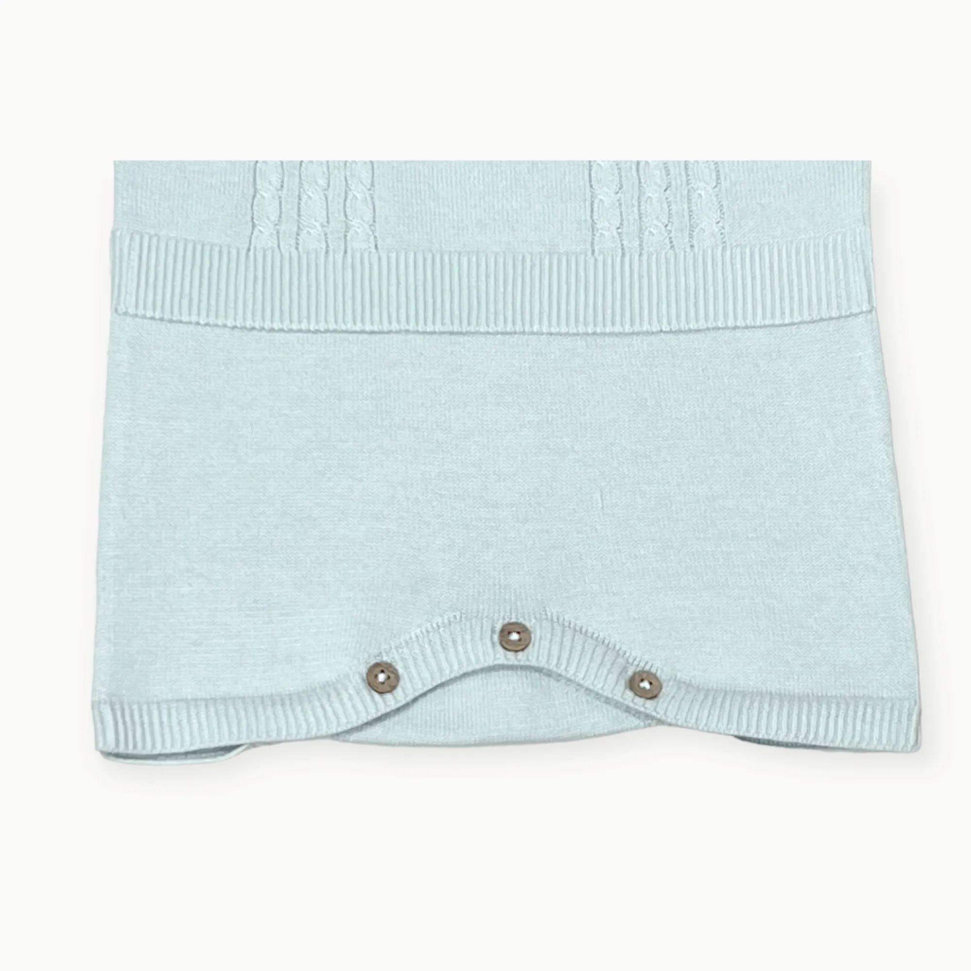 Milan Collar & Cable Knit Baby Bodysuit (Organic) - 2 Colors