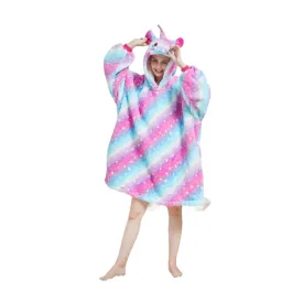 My Snuggy - Adult Galaxy Starry Sky Unicorn Hoodie Blanket