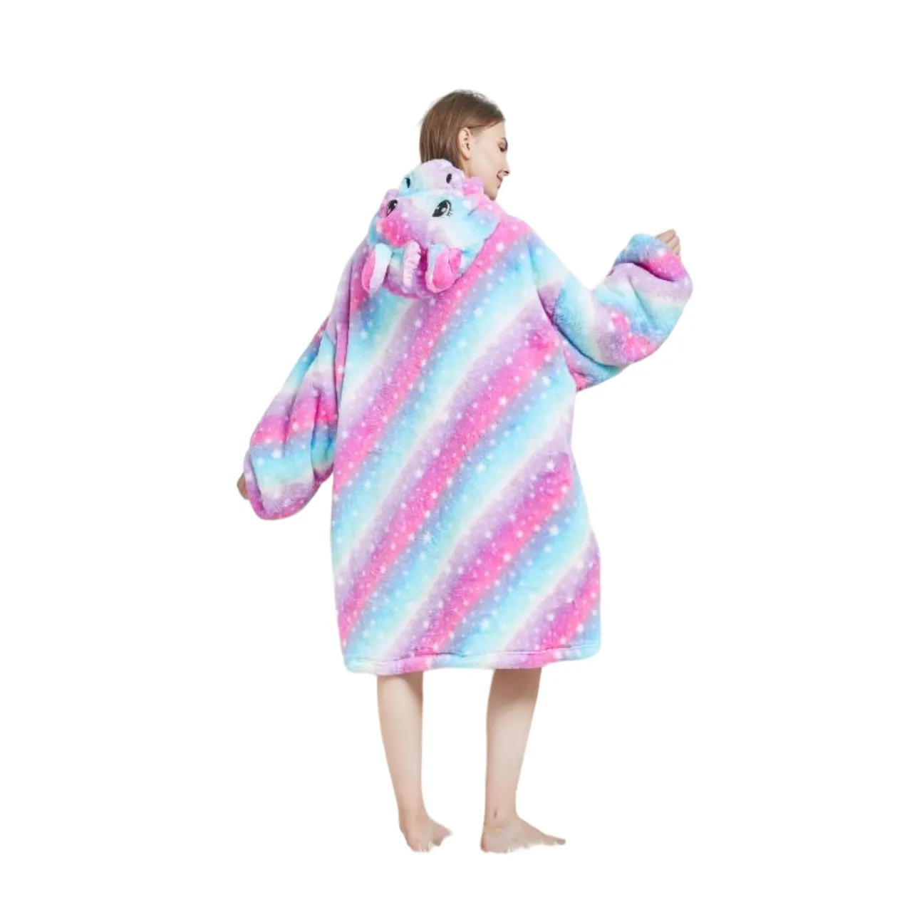 My Snuggy - Adult Galaxy Starry Sky Unicorn Hoodie Blanket