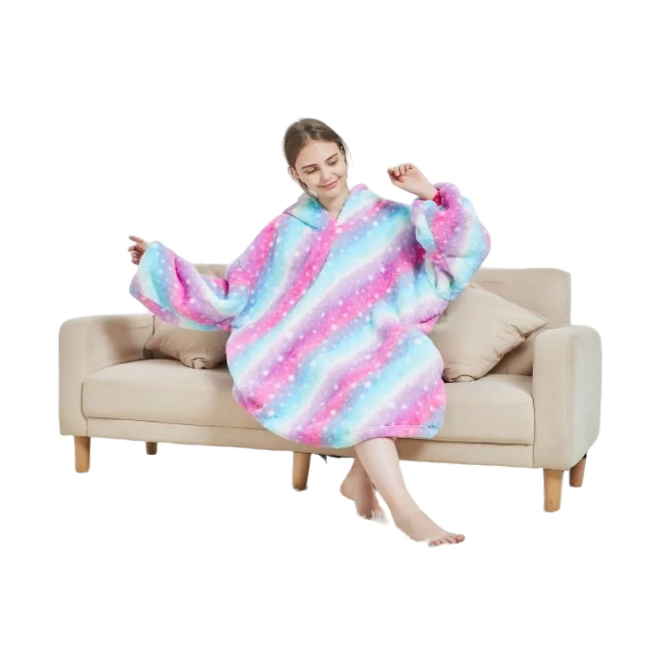 My Snuggy - Adult Galaxy Starry Sky Unicorn Hoodie Blanket