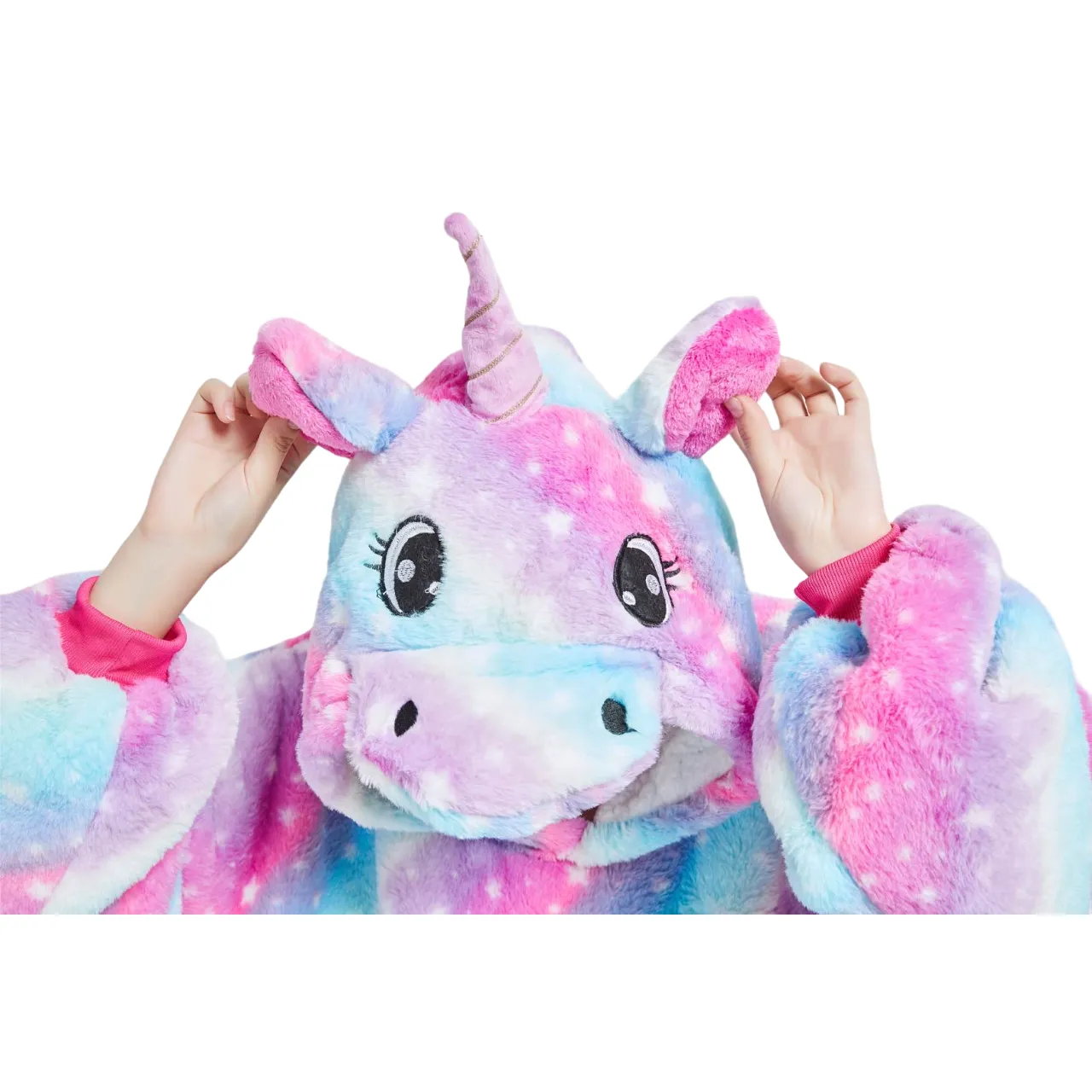 My Snuggy - Adult Galaxy Starry Sky Unicorn Hoodie Blanket