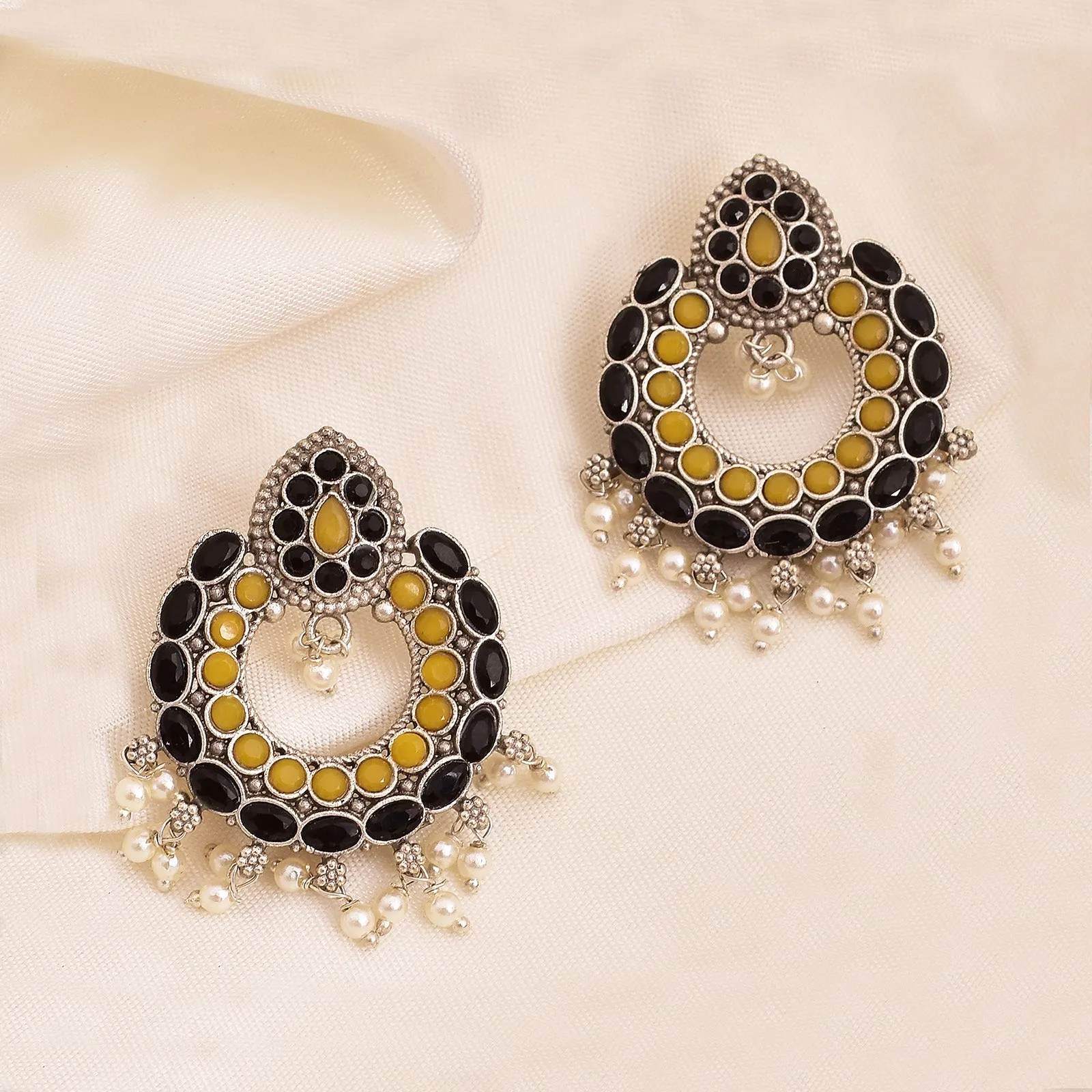 Beautifully Crafted Nora Chandbali Earrings for Women