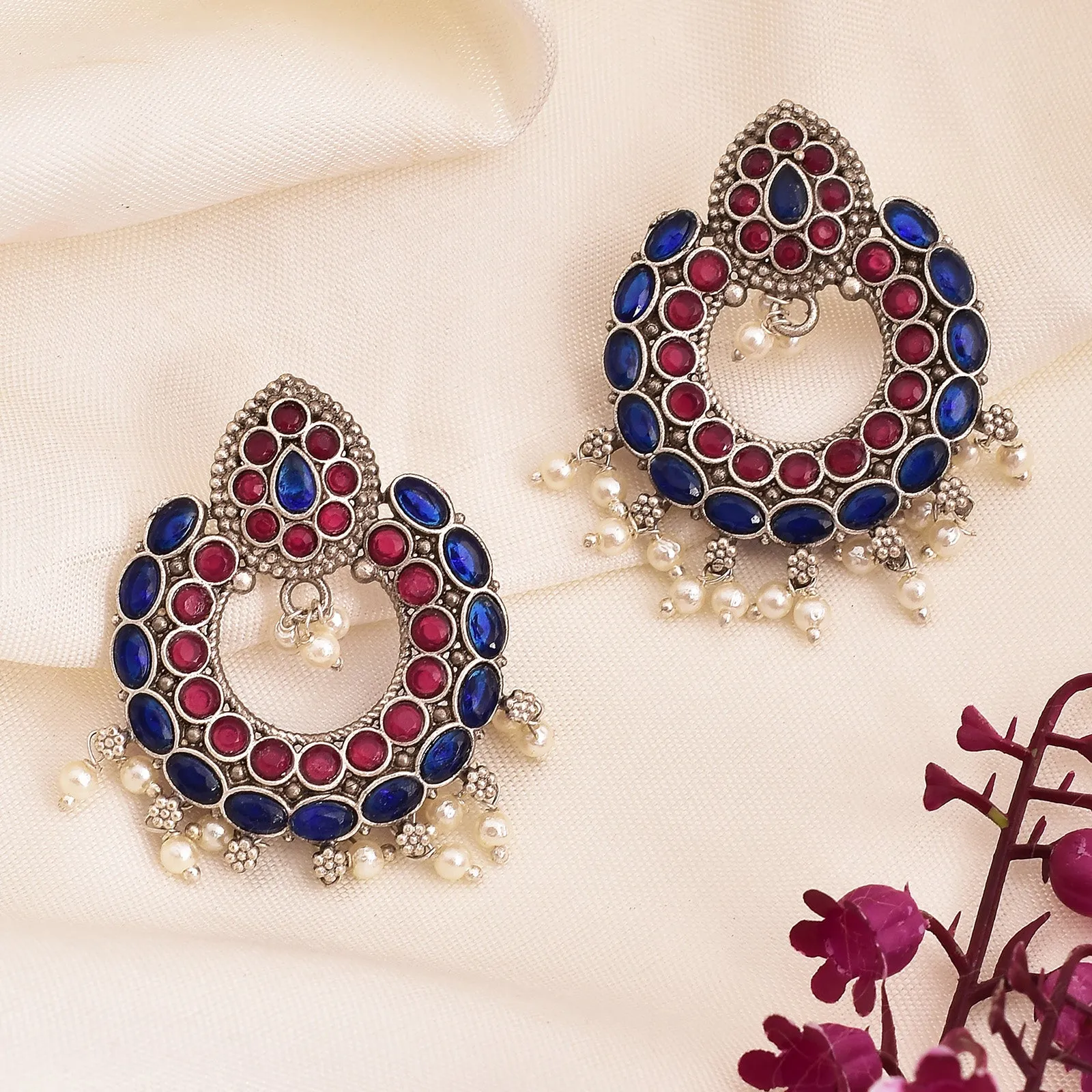 Beautifully Crafted Nora Chandbali Earrings for Women