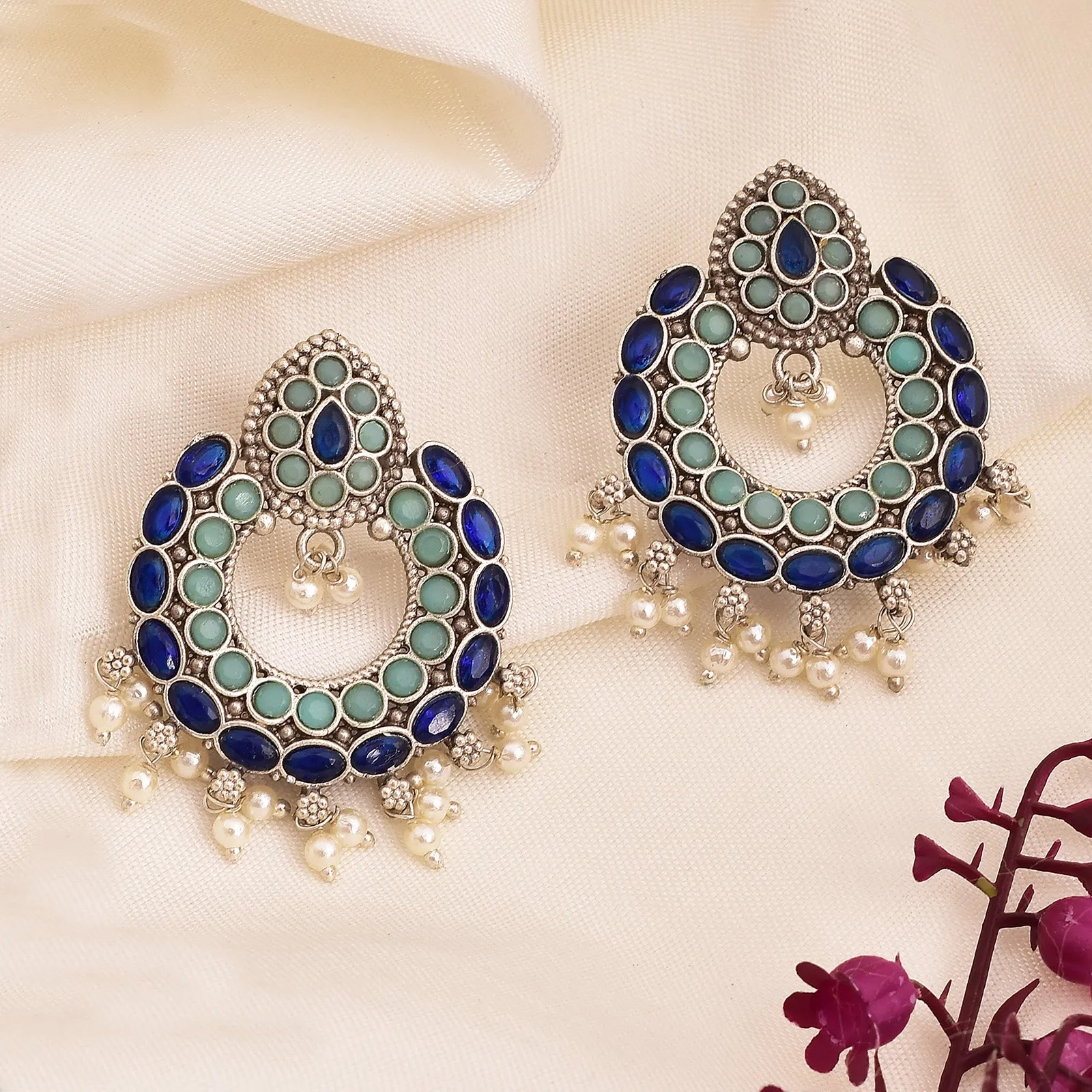 Beautifully Crafted Nora Chandbali Earrings for Women