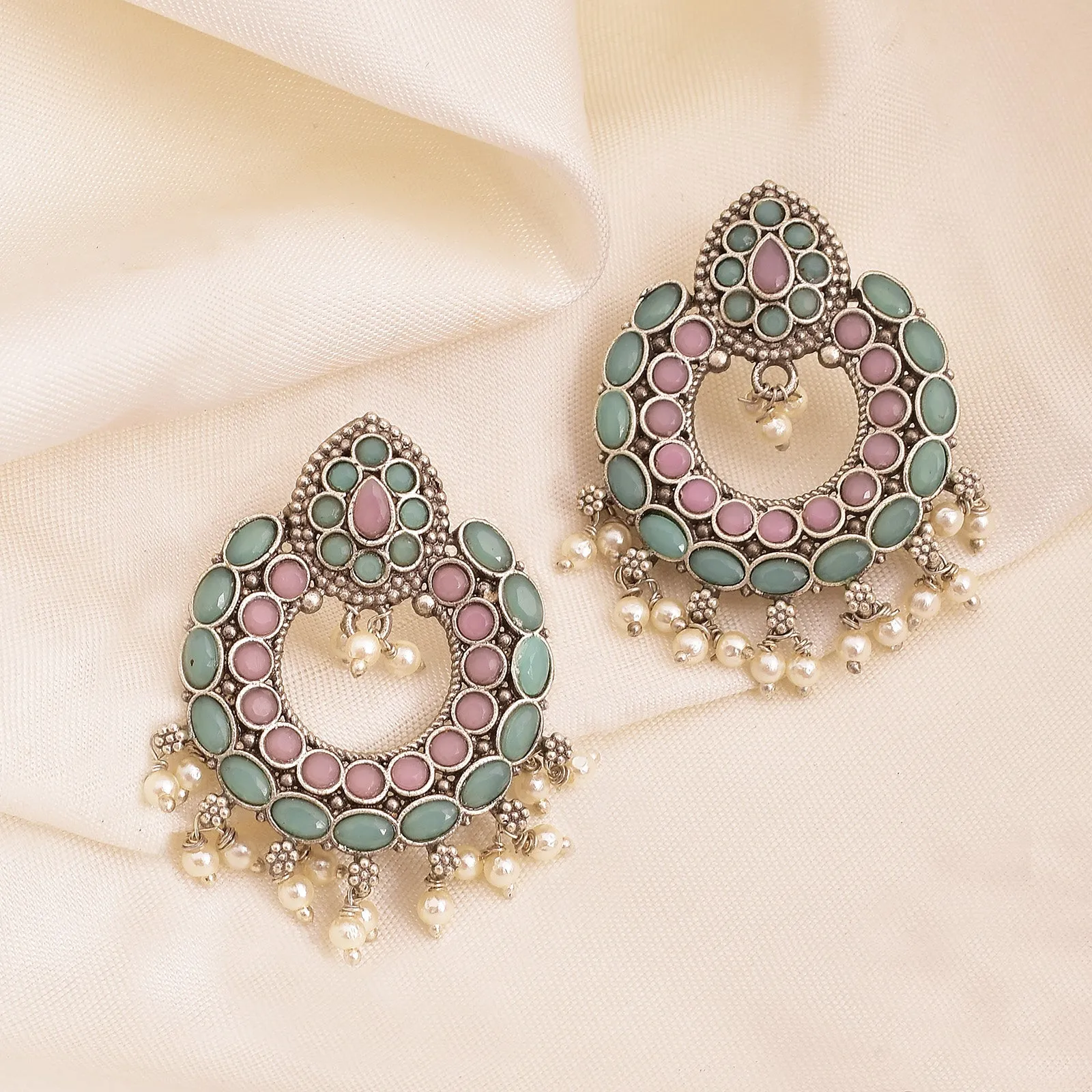 Beautifully Crafted Nora Chandbali Earrings for Women