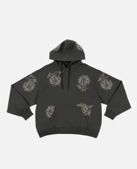 Patta Sunflower Oversized Hooded Sweatshirt in Sea Salt