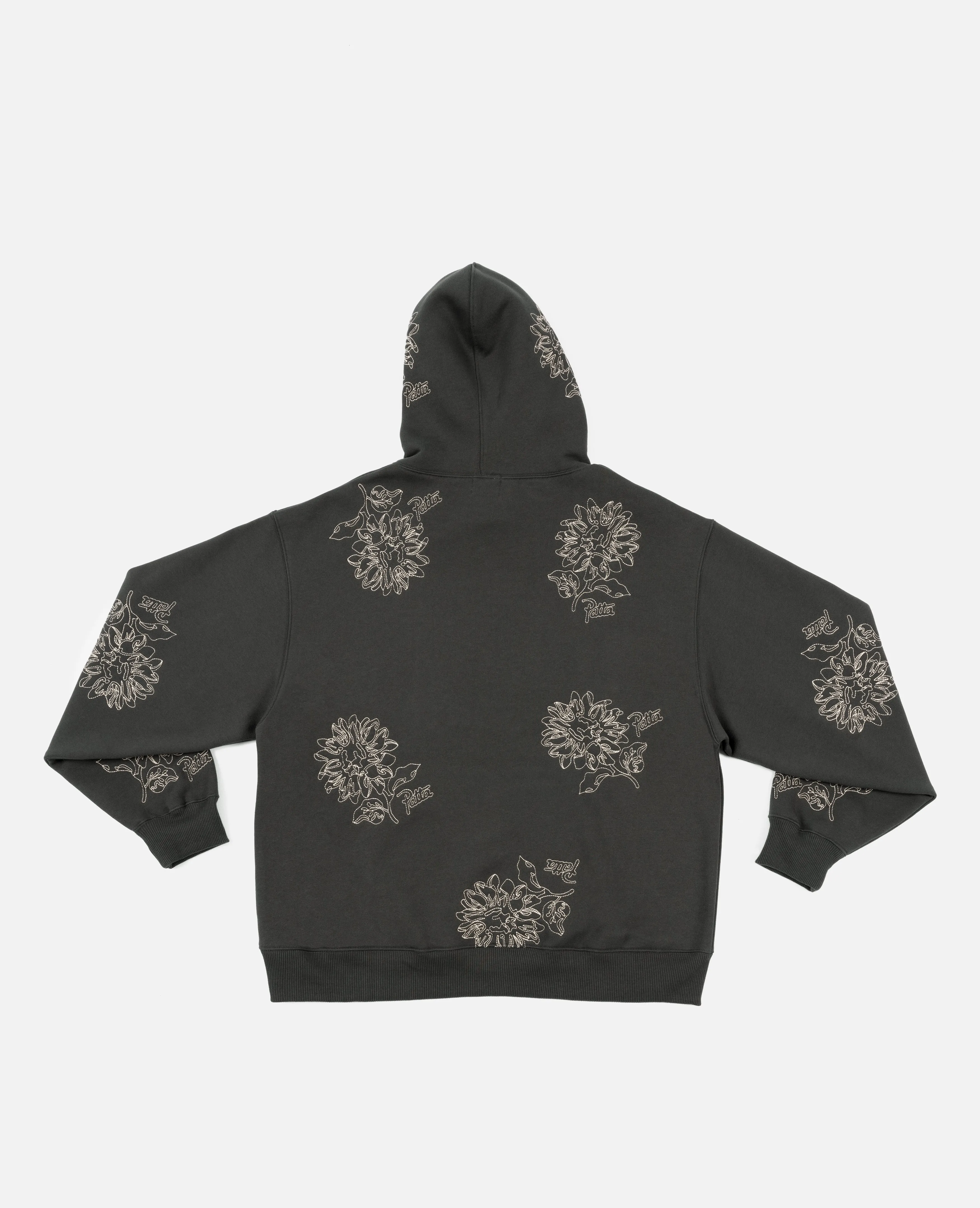 Patta Sunflower Oversized Hooded Sweatshirt in Sea Salt