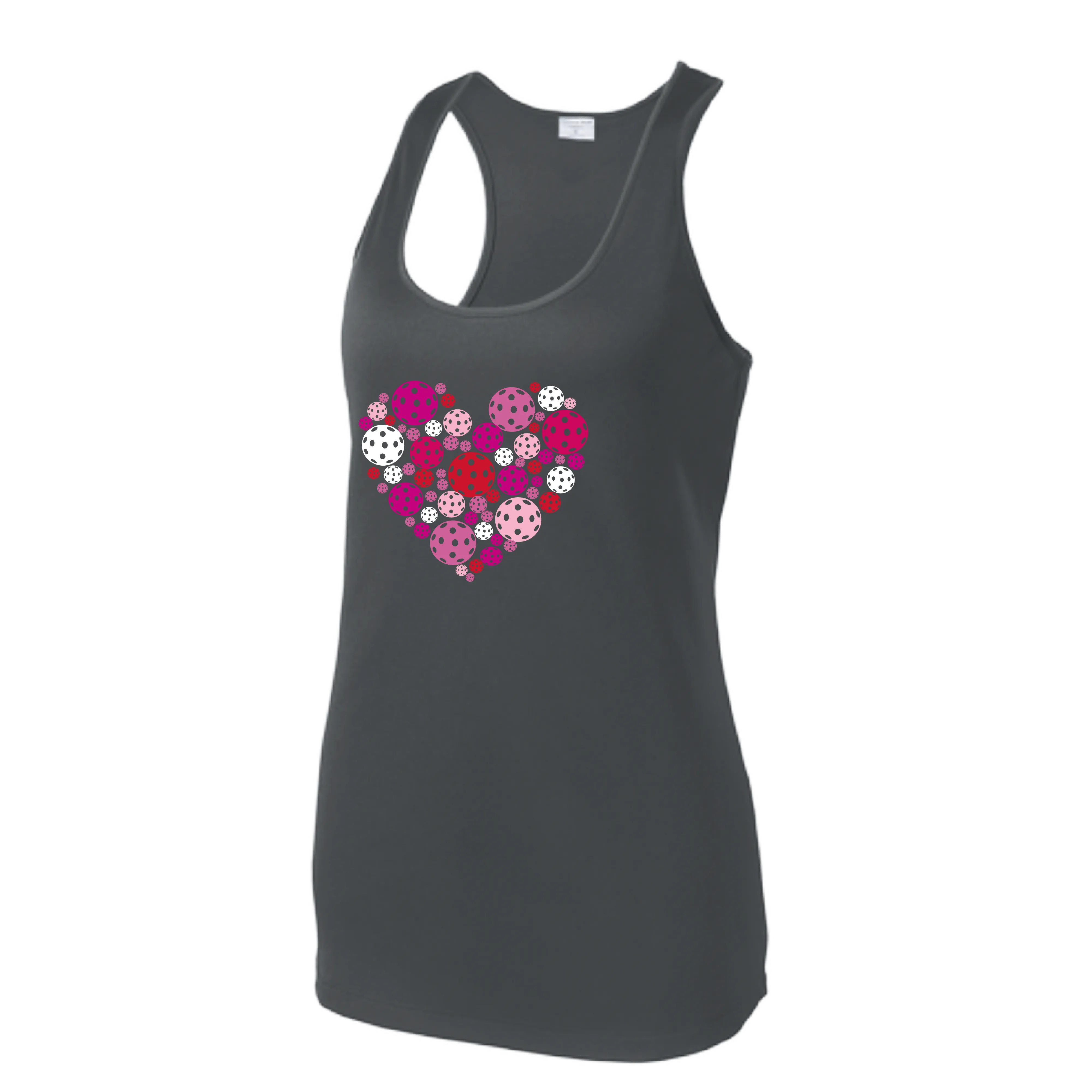 Pickleball Heart | Women’s Racerback Tank | 100% Polyester