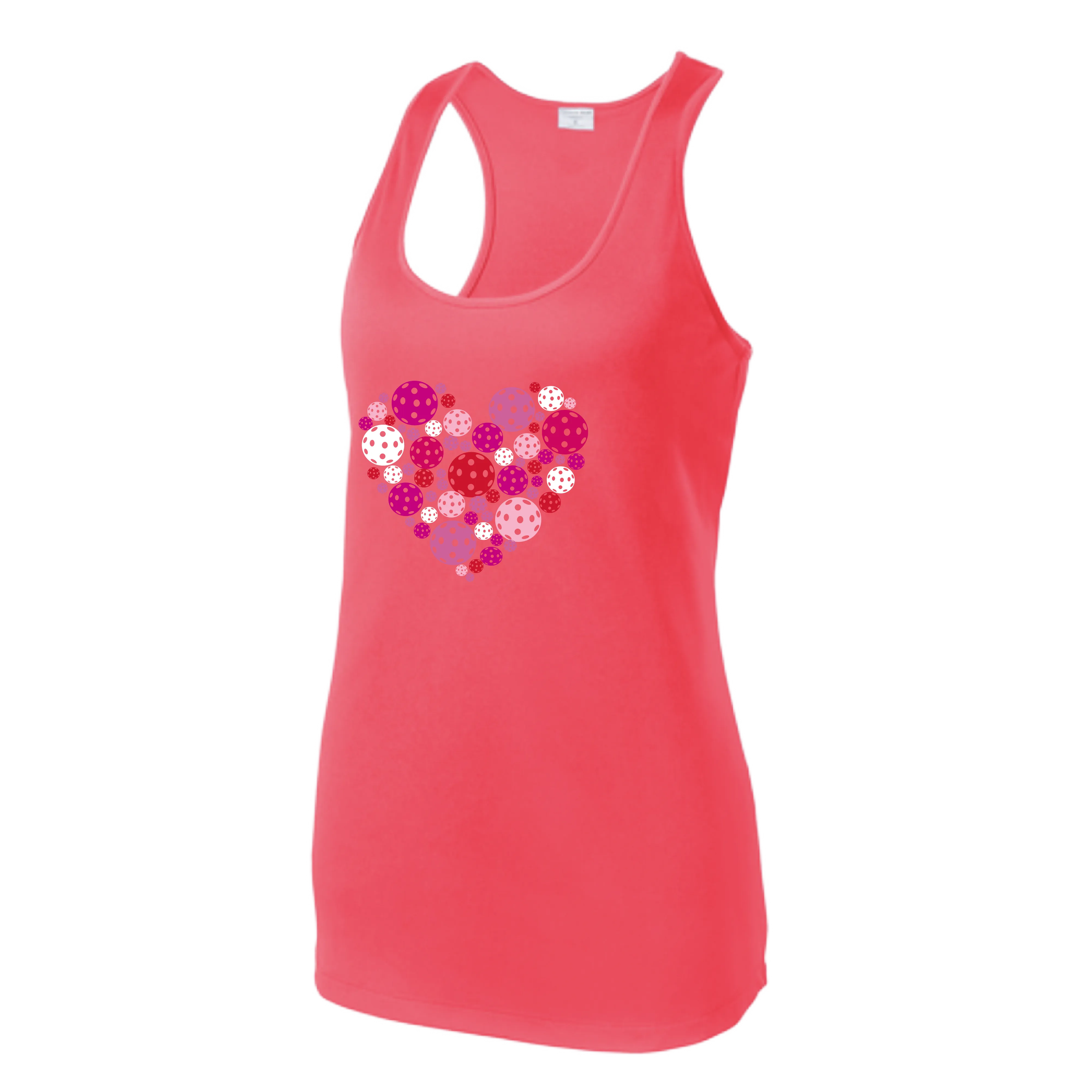 Pickleball Heart | Women’s Racerback Tank | 100% Polyester