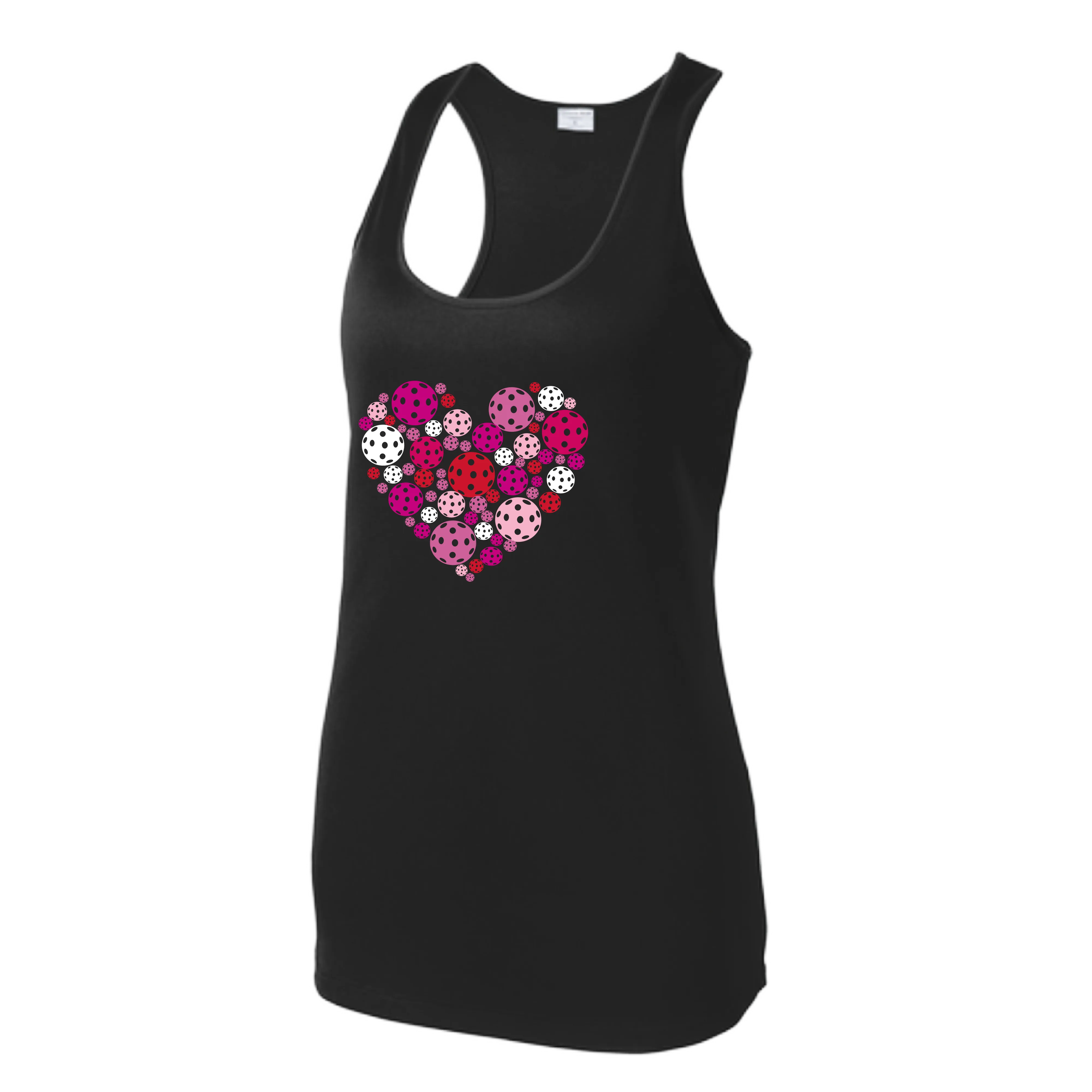 Pickleball Heart | Women’s Racerback Tank | 100% Polyester