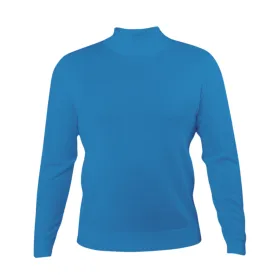 Prestige SW-496 Mock Neck Long Sleeve Sweater - Blue