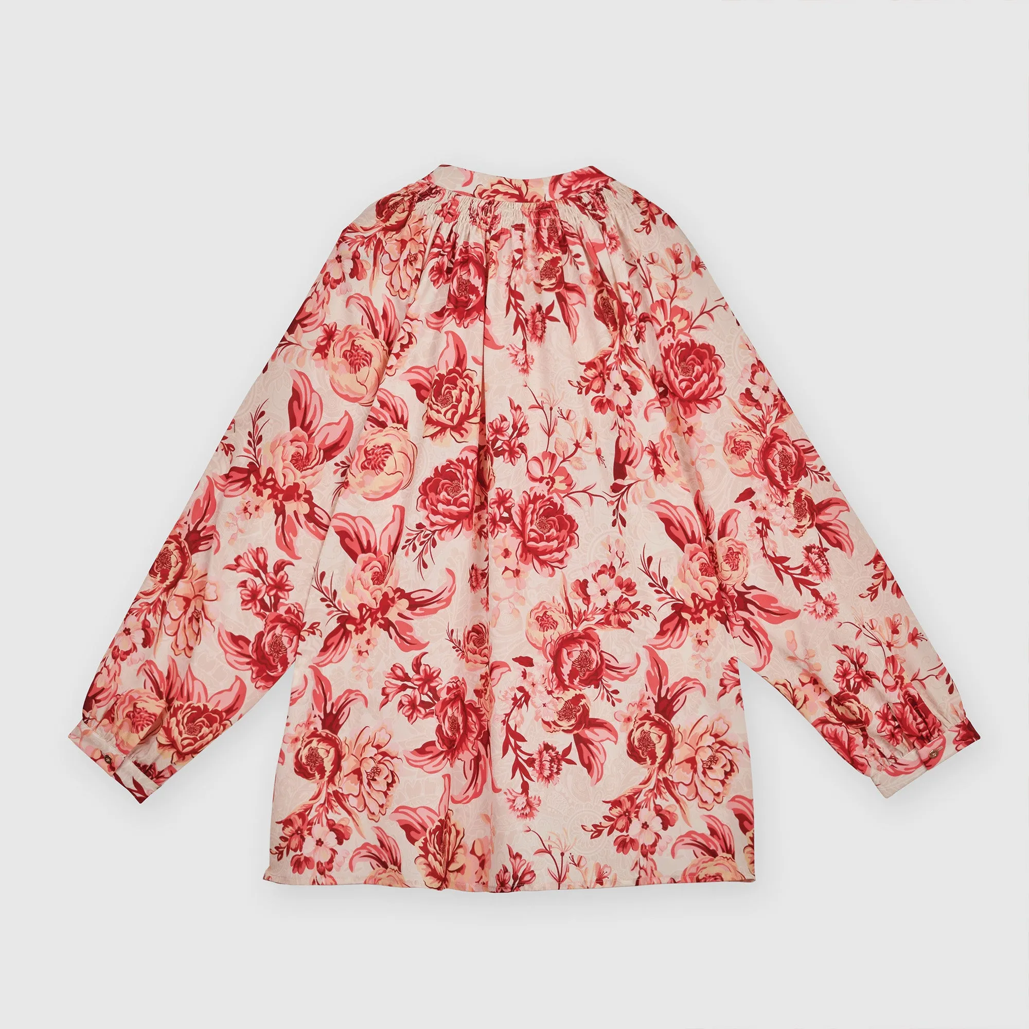 Printed Peasant Top